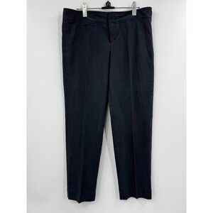 Vince Womens Black Pinstripe Straight Leg Dress Pants Size 8